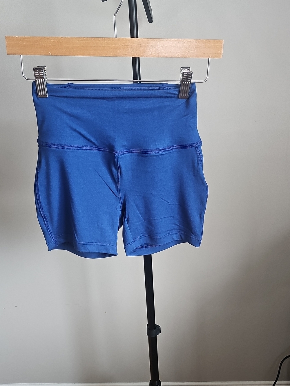Zenana Outfitters Royal Blue High-Waist Bike Shorts